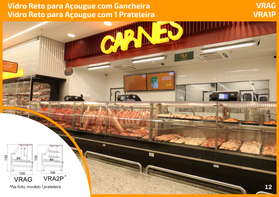 balcões para açougue VRAG e VRA1P