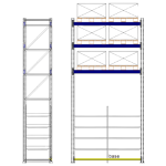 Porta Palete com Longarinas e Gôndola Integrada Rack Avançada